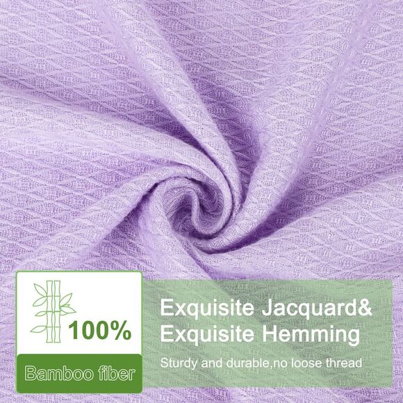 Bamboo Viscose Cooling Blanket All-Season Lightweight Blanket 79"x90" Lavender - Picture 4 of 6